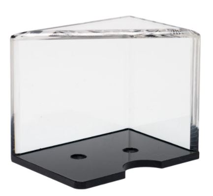 Discard Holder: Clear Lucite with Black Base, 4-Deck main image